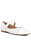 Women White Patent Toe Cap Satin Mary Jane - 2