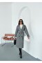 Shilsee Women's Gray Double Breasted Collar Belted Apolets Pocket Coat - 2