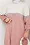 Rhythmic Pattern Steel Woven Comfortable Fit Women's Tunic and Pants Hijab Knitwear Set - 5
