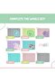 100% Food Grade Silicone Placemat with Raised Edge for Babies, Toddler and Kids - Comes with I - 6