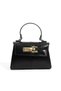 Women's Stylish Black Hand and Shoulder Bag - 3
