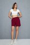 Women's Summer Muslin Fabric Comfortable and Fresh 3-Piece Shorts with Pocket Detail - 7