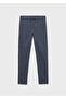Navy Blue Boys' Chino Lace-Up Trousers 7568