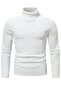 Men's High Neck Long Sleeve Fisherman's Knitwear - 2