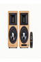 Air Pulse A80 Wood styling active bookshelf speaker,Remote,BT5.0,AUX,PC,USB,OPT,Sub Out