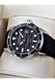 Men's Wristwatch with Calendar Sapphire Glass 24 Months Warranty Silicone Band Steel Case Adg1229Sz - 2