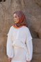 Glaze Endles Pattern Scarf - Orange - 2