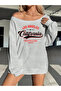 Women's California Printed Boat Neck Sweatshirt - 2