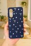 Samsung Galaxy A56 Compatible Mini Bow Patterned Silicone Shock-Absorbing Classic Protective Rubber Case - 2