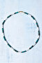 Certified Chrysocolla Howlite Silver Plated Natural Stone Pendant - 5