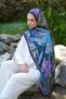 Inspired Fierra Pattern Shawl - Purple - 2