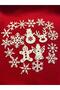 19-Piece Christmas Ornament Tree Decoration Snowflake Snowman Deer Cookie Man Pack 5-8 cm