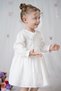Girls' Dress Long Sleeve Ruffled V-Neck Special Occasion Birthday Wedding Party Daily Baby Girl Dress - 5