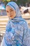 Inspired Velarose Pattern Shawl - Blue
