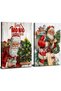 Christmas Wall Art – Santa Claus Merry Christmas Canvas 30x40 cm