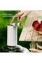 Folding Storage Water Pump, Desktop Quantitative Water Dispenser, White with Gold Accents - 5