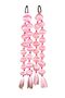 Light up Rapunzel Costume Dress Pink Rapunzel Bubble Hair Crown Gloves Face Stone Set Birthday Party - 7