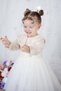 Baby Girl Dress Ruched Vintage Bebe Collar Birthday Wedding Special Occasion Party Evening Dress Baby Girl Dress - 5