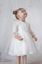 Baby Girl White Dress Tulle Tutu Lace Birthday Party Wedding Special Occasion Girls Kids Evening Dress