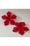 Fuchsia Enamel Flower Design Earrings - Energetic and Stylish - 3