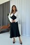 V-Neck Lace Detailed Women's Dress - Black - 2