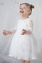 Baby Girl White Dress Tulle Tutu Lace Birthday Party Wedding Special Occasion Girls Kids Evening Dress - 5