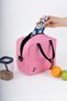Thermal Bag Heat Insulated Waterproof Lunch Bag with Strap Puffin Pink - 4