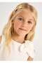 Girls' 2-Piece Set with Balloon Skirt and Shoulder Rose, Ecru 3966 - 3