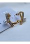 Pearl Earrings Water Way Zircon Earrings Gold and Silver Colors - 3