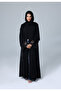 Crystal Lace Sleeves and Sides Abaya - 4