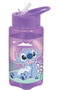 Stitch Square Water Bottle for Kids – 500ml, Flip Straw Lid – Purple