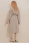 Cashmere Herringbone Pattern Coat - 2