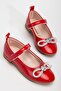 Very Light, Very Comfortable Insole, Orthopedic Stone Detailed Pearl Ribbon Ballerinas