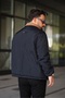 Men's Velvet Collar Puffer Shirt Coat - 5