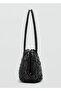 Braided Pattern Leather Shoulder Bag - 4