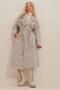 Cashmere Herringbone Pattern Coat
