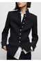 Slim Fit Judge Collar Jacket