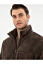 Brown Regular Fit Full Zip Plush Cardigan 50292214-Vr029 - 2