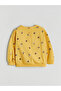 Baby Collar Floral Printed Girl's Sweatshirt - 5