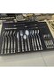 24 Piece Crystal Handle Dinner Set Silver - 2