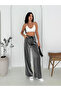 Women's Shiny Satin Wide-Leg Pants – Relaxed Fit & Urban Style