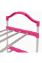 8 Tier Heavy-Duty Pink Shoe Rack Organizer with Metal Frame, Large Capacity Storage - 2