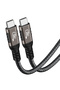 كابل بيانات أسود QG01 من النوع C إلى النوع C USB4 PD بقدرة 240 وات وسرعة 40 جيجابت في الثانية و8K عند 60 هرتز بطول 0.2 متر-ECRZ - 6
