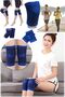 1 Pair Blue Bandage Knee Brace for Athletes Fits All Sizes Elastic Fitness - 3