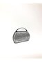 Platinum Color Laser Fabric Stylish Evening Dress Clutch Portfolio Chain Strap Handheld Wedding Engagement Evening Shoulder Bag - 3