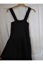 Dress with Gathered Bust and Waist, Lycra, A-Line, 95% Cotton, Long Strap - 3