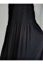 Dress with Gathered Bust and Waist, Lycra, A-Line, 95% Cotton, Long Strap - 5