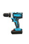 21V Cordless Drill Set, Variable Speed Electric Drill Set with 2 Batteries - 2