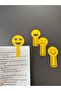 Emoji Bookmark Set of 4 - Yellow Color Fun Reading Bookmark - 4