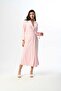 Women's Pink Jacquard Shawl Collar Winter Special Design Dressing Gown - 3